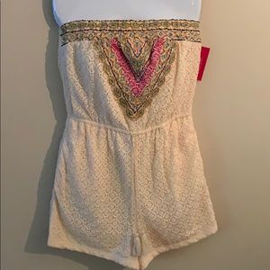 Brand new , never worn , natural romper